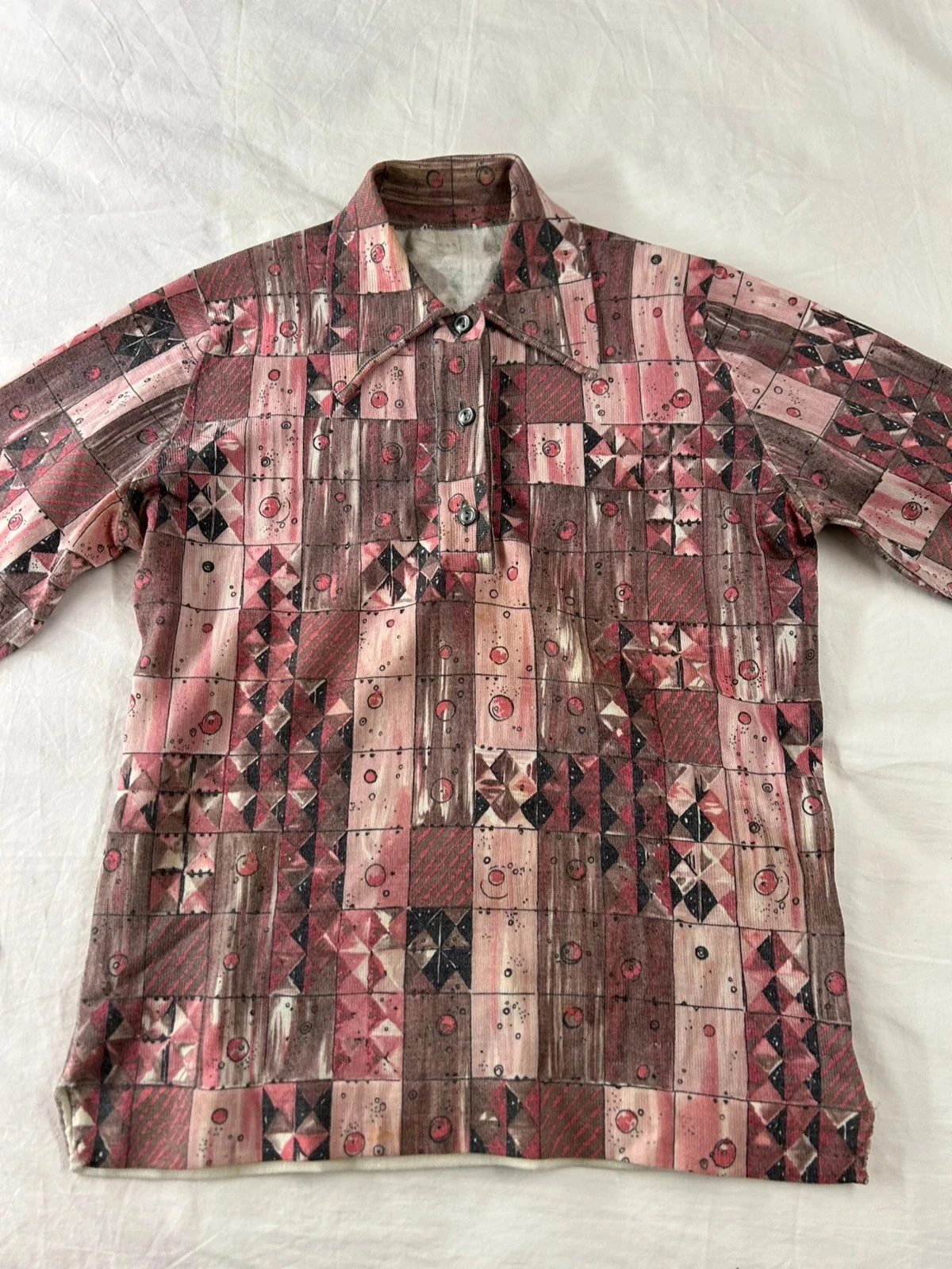 Multicolore vintage geprinte blouse in retro y2k-stijl – photo 2